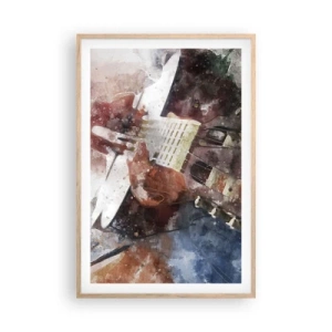 Poster in cornice rovere chiaro - E tu che ne pensi? - 61x91 cm