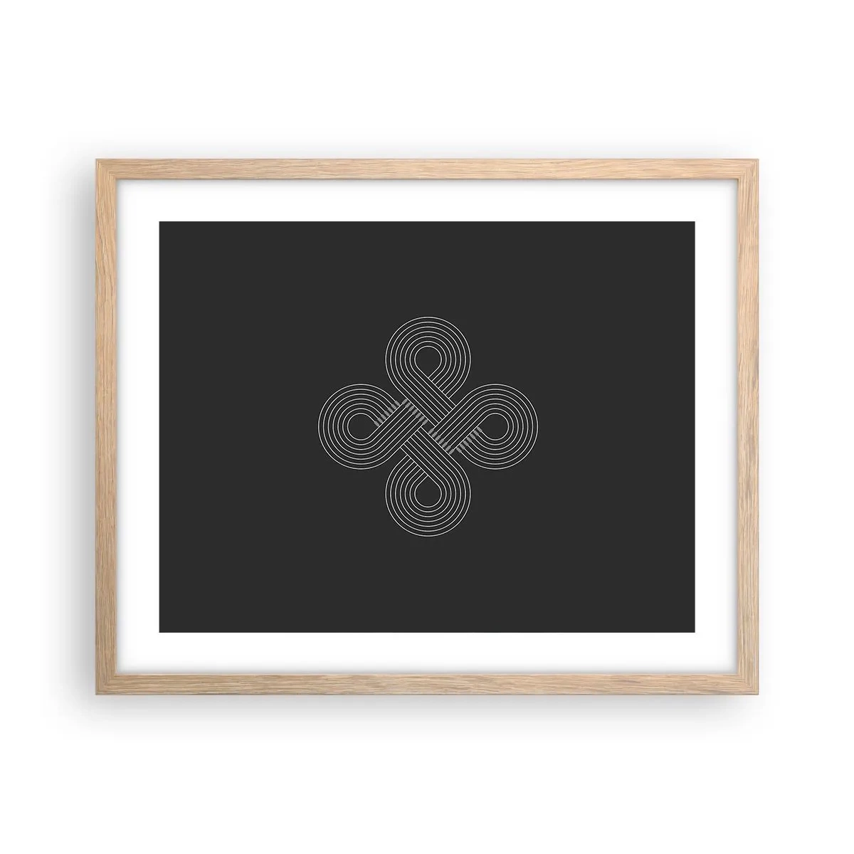 Poster in cornice rovere chiaro - Nello spirito celtico - 50x40 cm