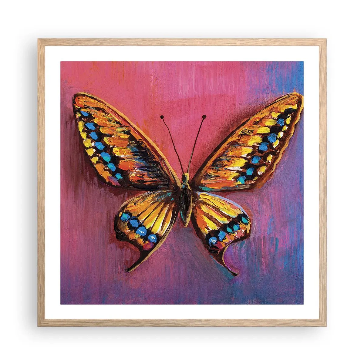 Poster in cornice rovere chiaro - Gioielli della natura - 60x60 cm