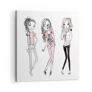 Quadro su tela - Stampe su Tela - Arriva la festa - 50x50 cm