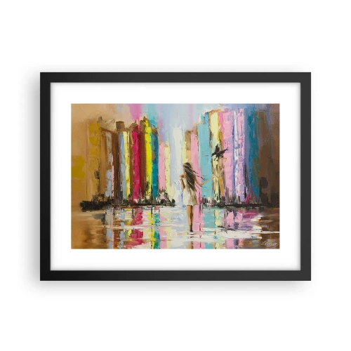 Poster in cornice nera - Seguimi - 40x30 cm