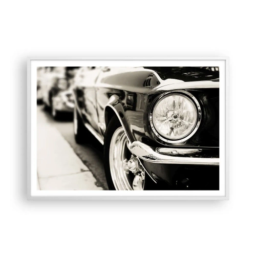 Poster in cornice bianca - Bellezza intramontabile - 100x70 cm