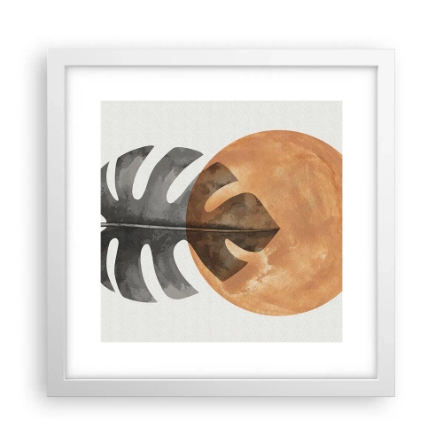 Poster in cornice bianca - Sempre il sole - 30x30 cm