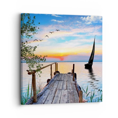 Quadro su tela - Stampe su Tela - Buona sera - 30x30 cm
