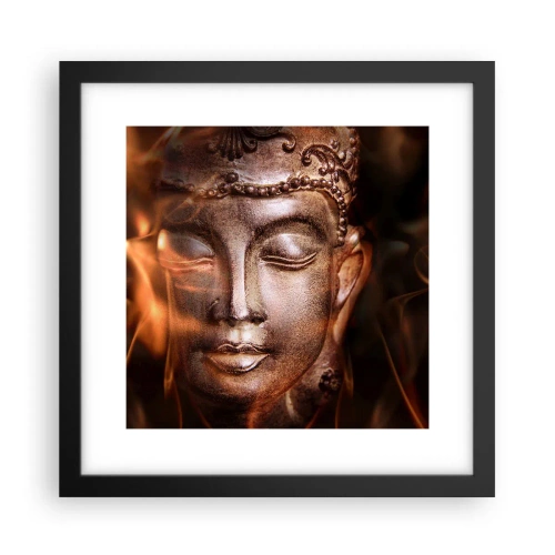 Poster in cornice nera - Esiste solo qui e ora - 30x30 cm