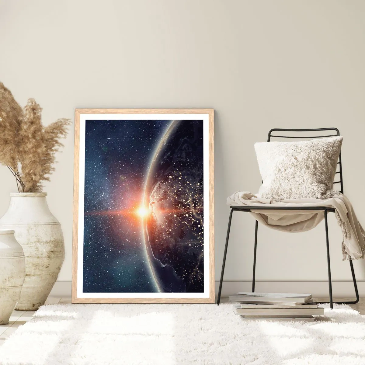 Poster in cornice rovere chiaro - In una nuova prospettiva - 40x50 cm