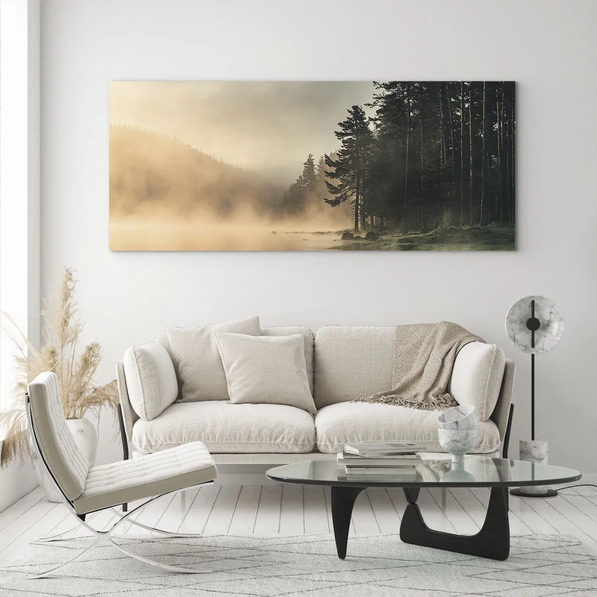 Quadro su vetro - La nascita del giorno - 100x40 cm