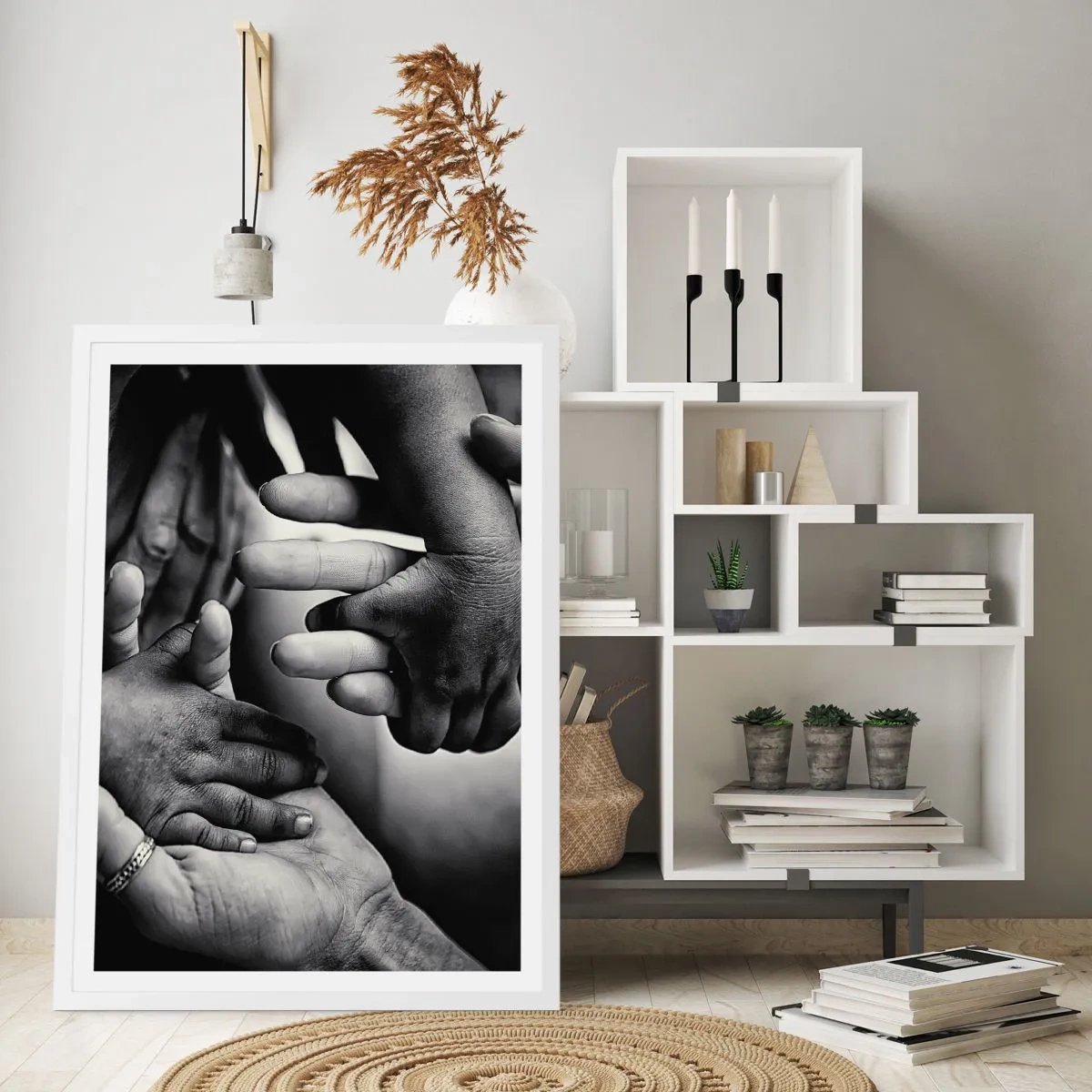 Poster in cornice bianca - Umanità - 40x50 cm