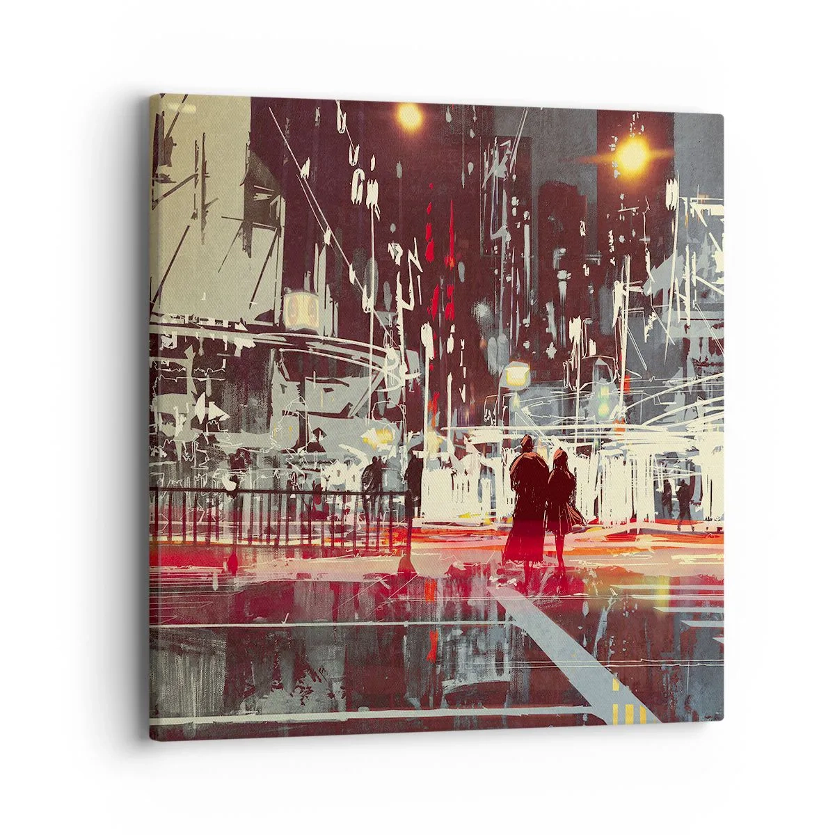 Quadro su tela - Stampe su Tela - Viaggio nella grande città - 40x40 cm