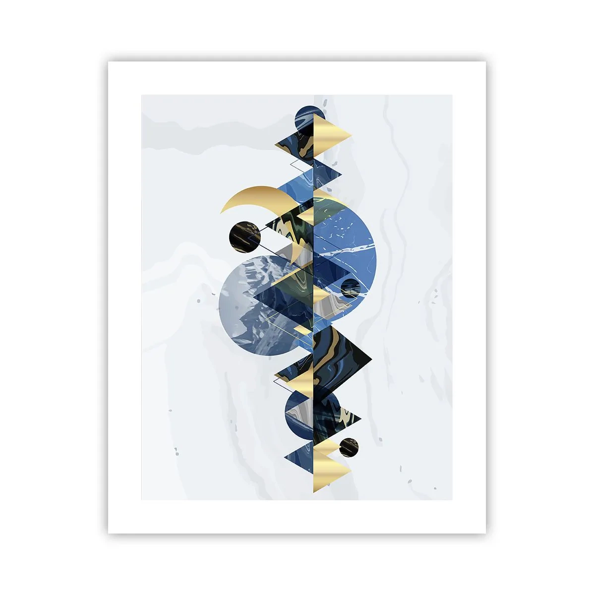 Poster - Paesaggio geometrico - 40x50 cm