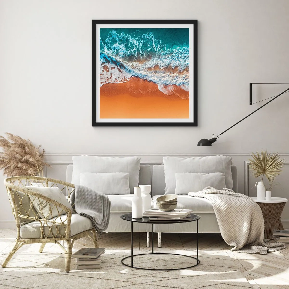 Poster in cornice nera - Sempre in coppia - 30x30 cm