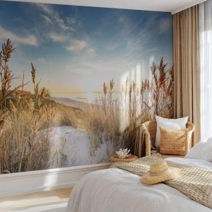 Fotomurali Premium Sand - Spiaggia del nord - Paesaggio, Mare, Spiaggia - 150x105 cm