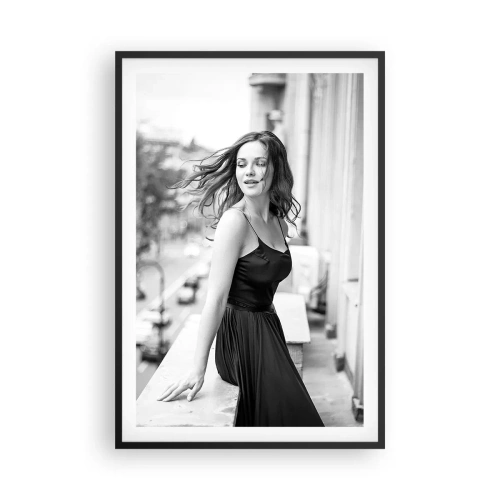 Poster in cornice nera - Sicuramente parigina - 61x91 cm