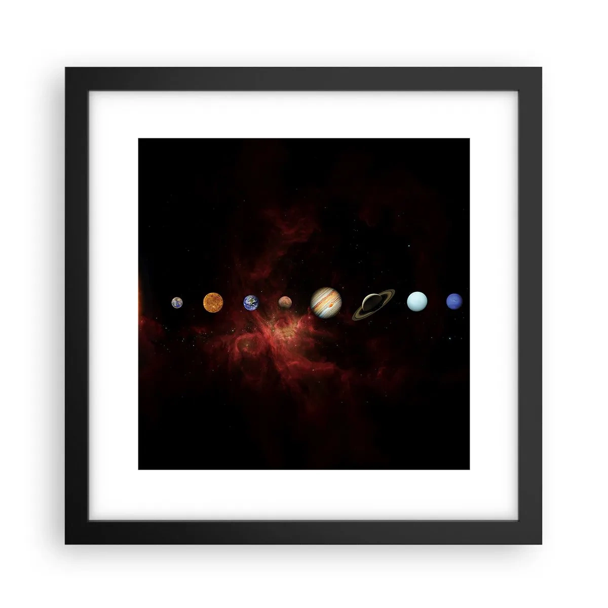 Poster in cornice nera - Il nostro vicinato - 30x30 cm