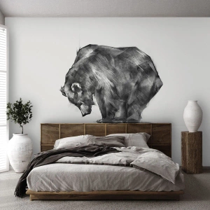 Fotomurali Autoadesivo Deluxe Sticker - Fa piacere vedere chi ci è caro - Astrazione, Orso polare, Natura - 350x256 cm
