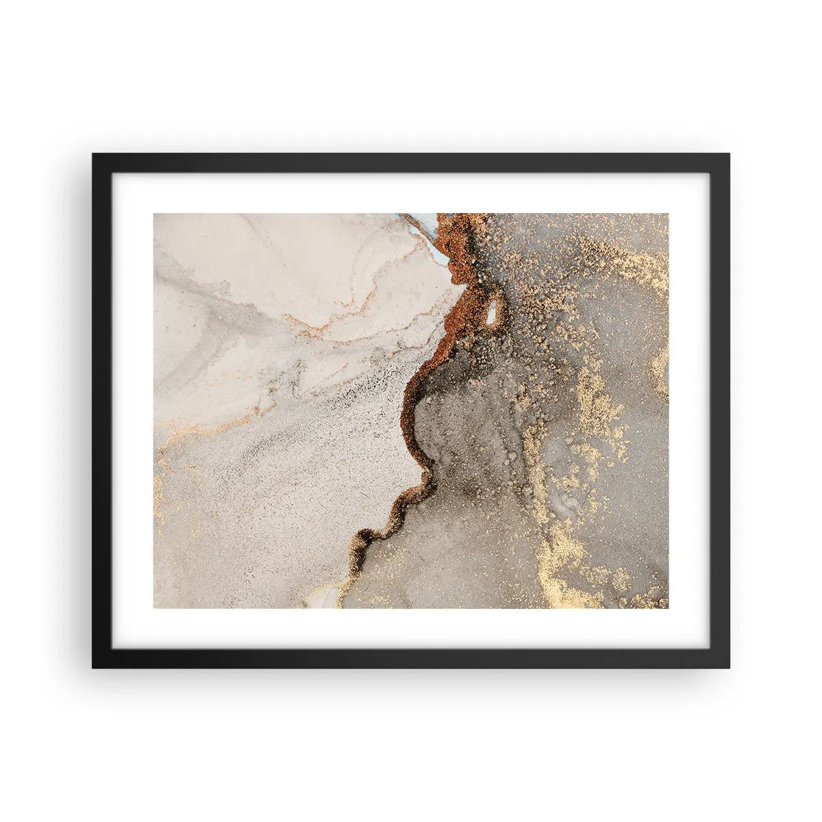 Poster in cornice nera - Ai confini del colore - 50x40 cm