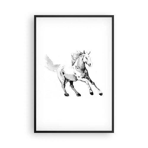 Poster in cornice nera - Anima indomabile - 61x91 cm