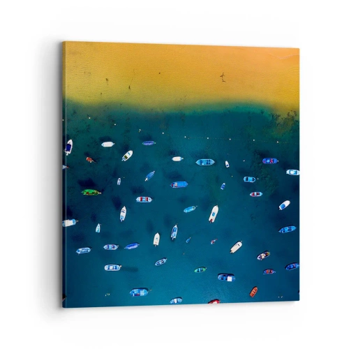 Quadro su tela - Stampe su Tela - Il gioco delle vacanze - 70x70 cm