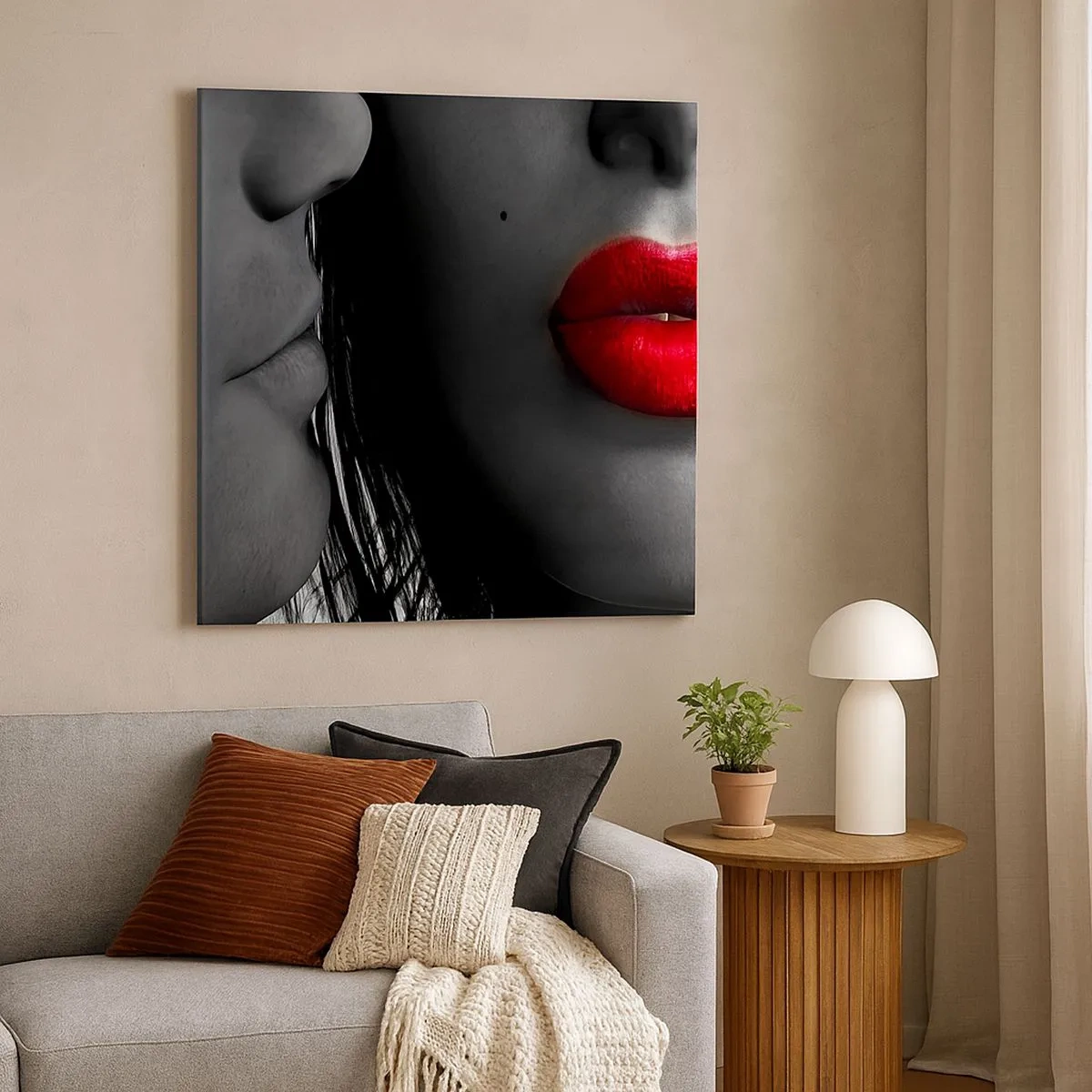 Quadro su tela - Stampe su Tela - Volto accanto al volto - 30x30 cm