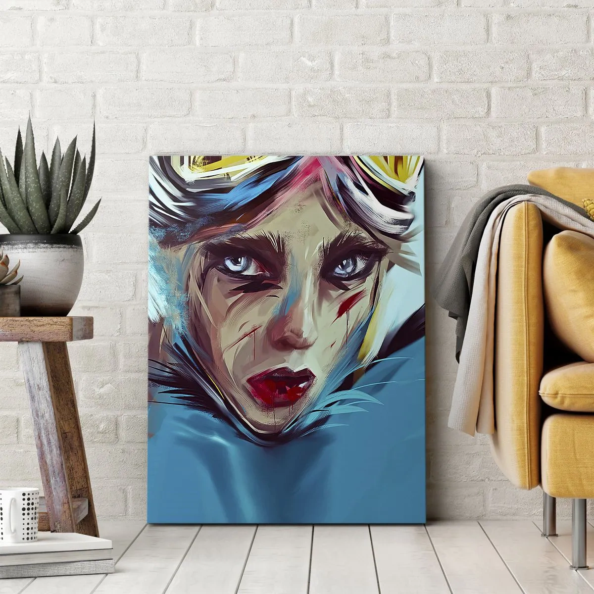 Quadro su tela - Stampe su Tela - La guerriera della strada - 55x100 cm