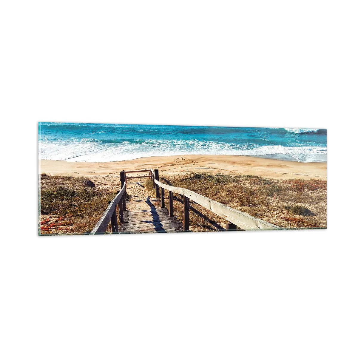 Quadro su vetro - Corri! - 90x30 cm