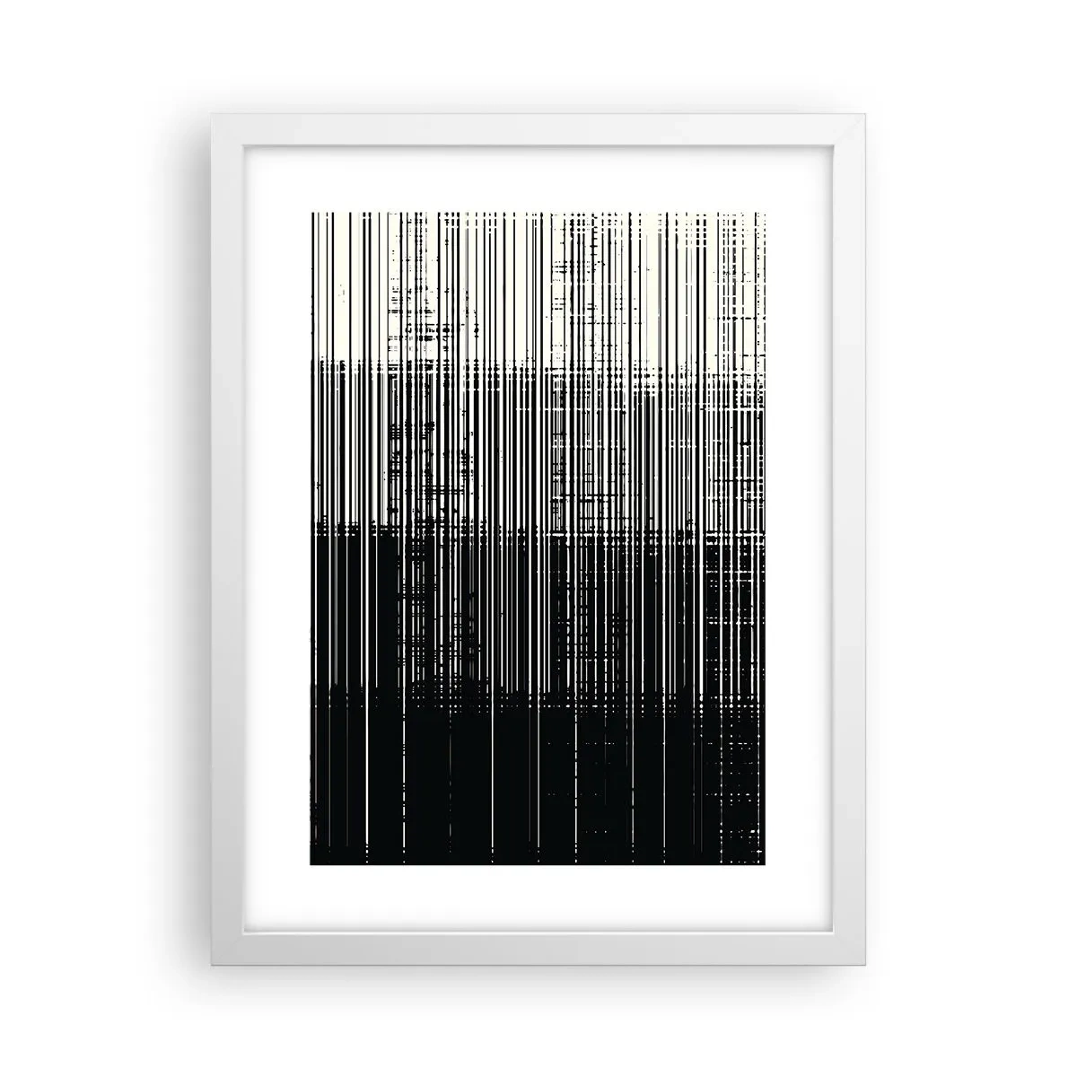 Poster in cornice bianca - Onde e vibrazioni - 30x40 cm