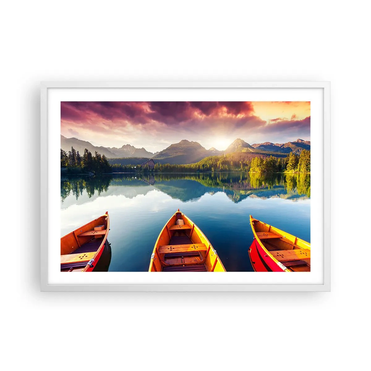 Poster in cornice bianca - Niente contro natura - 70x50 cm