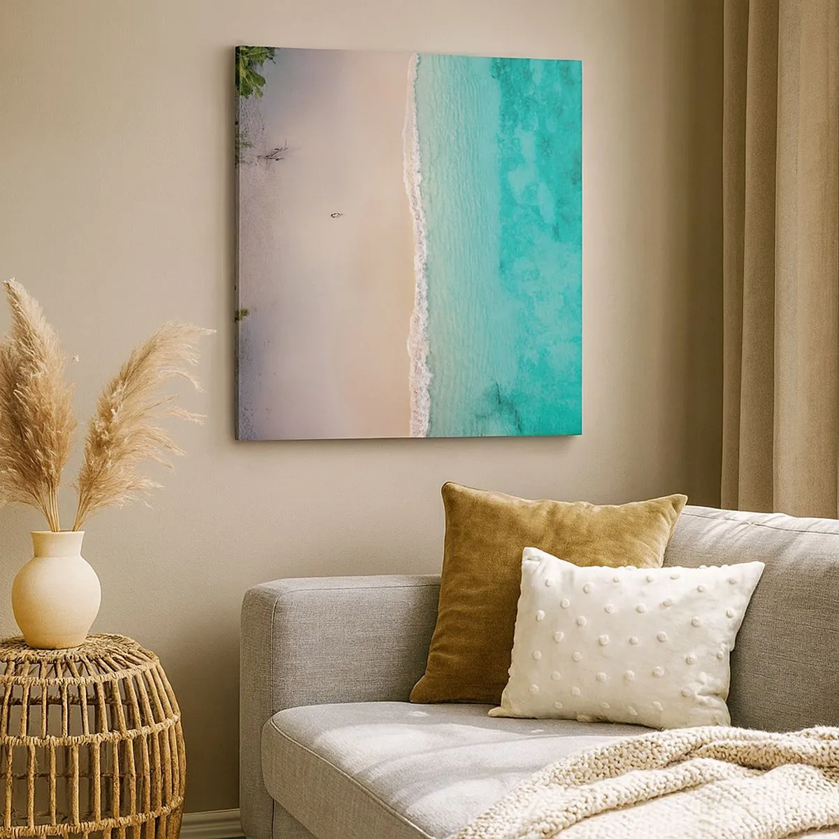 Quadro su tela - Stampe su Tela - Spiaggia del paradiso - 30x30 cm