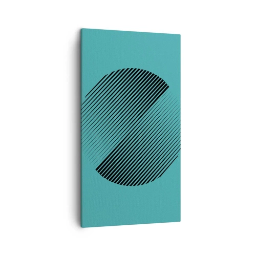 Quadro su tela - Stampe su Tela - Cerchio: variazione geometrica - 45x80 cm