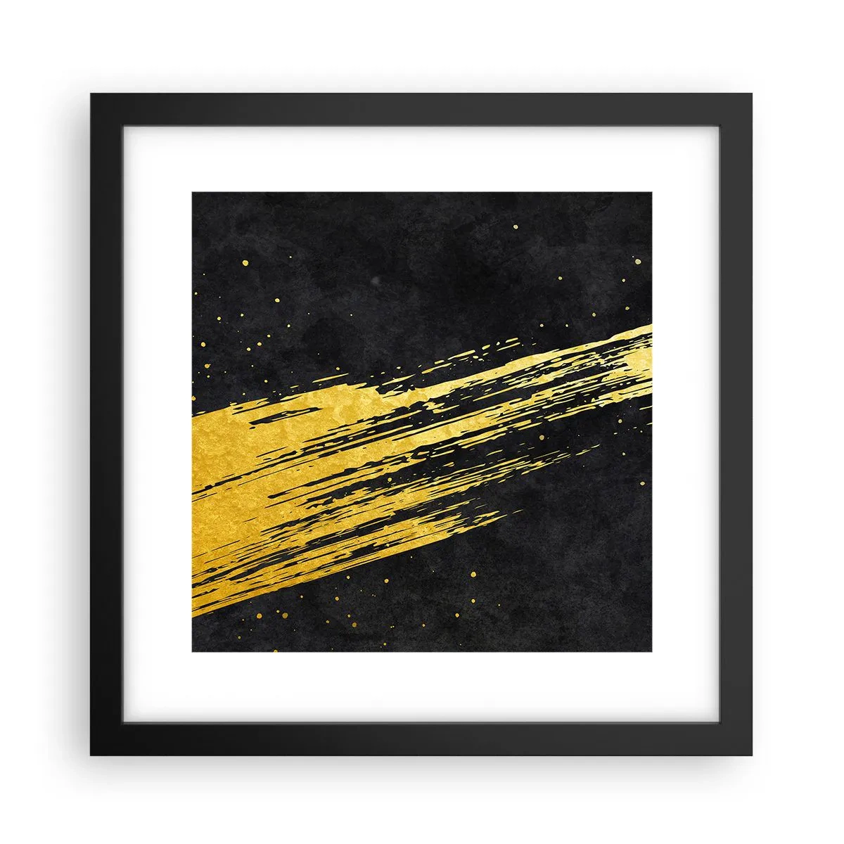 Poster in cornice nera - Salto nell'iperspazio - 30x30 cm