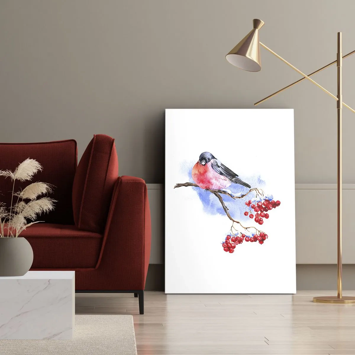Quadro su tela - Stampe su Tela - L'inverno a colori - 55x100 cm