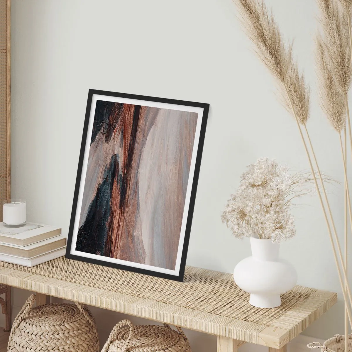 Poster in cornice nera - Valle tranquilla - 61x91 cm