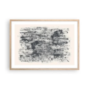 Poster in cornice rovere chiaro - Composizione nebbiosa - 70x50 cm