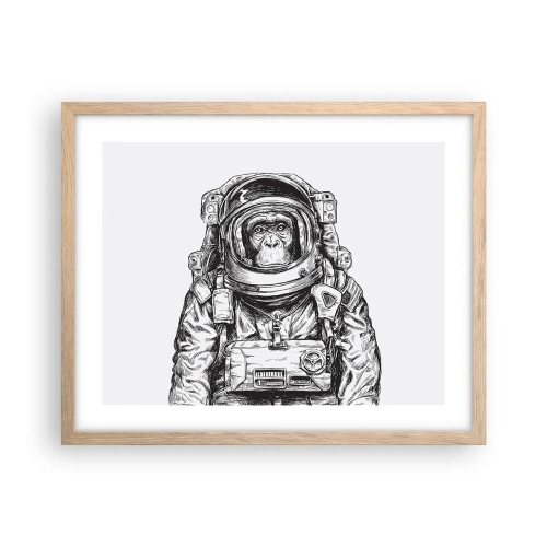 Poster in cornice rovere chiaro - Evoluzione alternativa - 50x40 cm