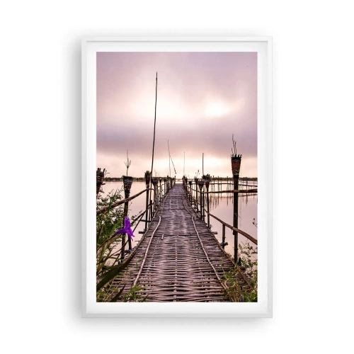 Poster in cornice bianca - Pace e silenzio dell'Asia - 61x91 cm