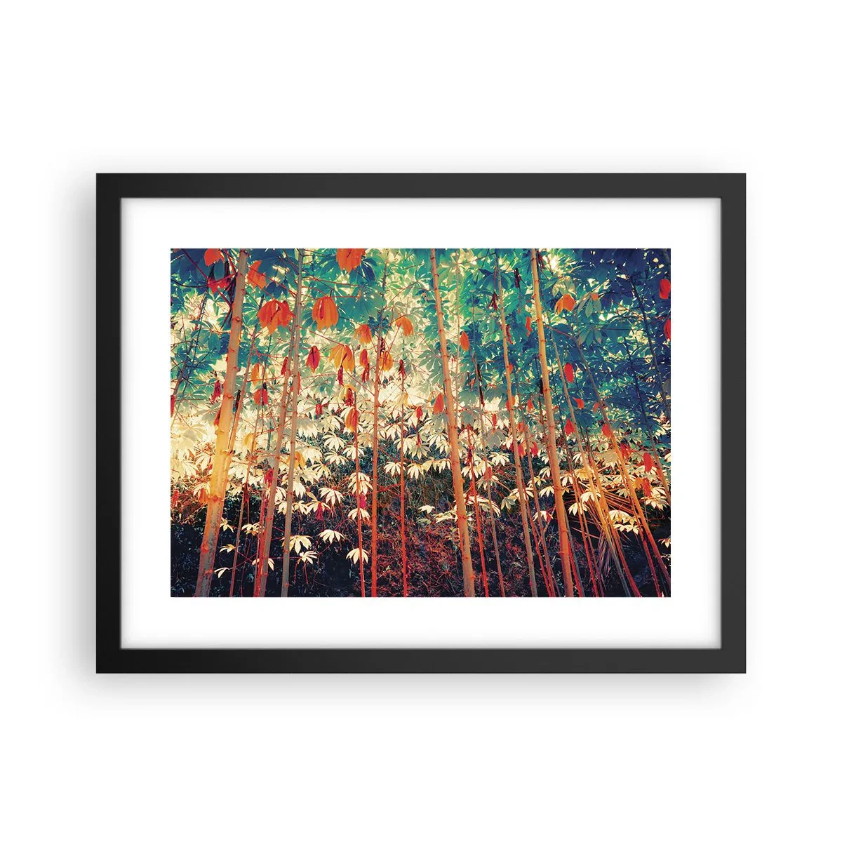 Poster in cornice nera - La vita segreta delle foglie - 40x30 cm