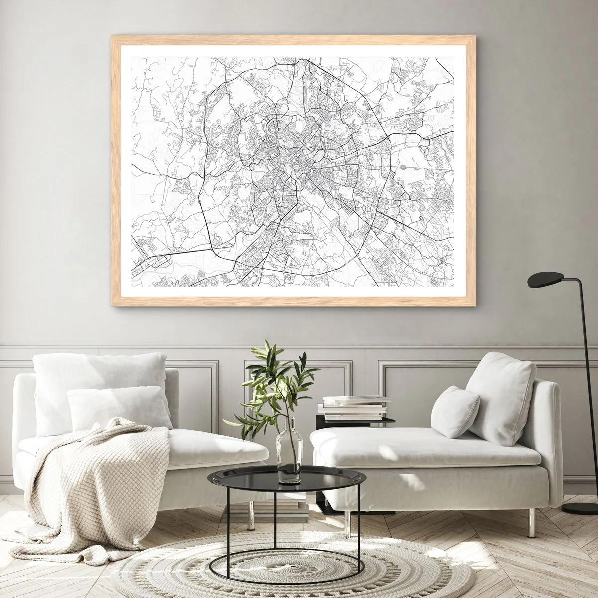 Poster in cornice rovere chiaro - L'anello romano - 40x30 cm