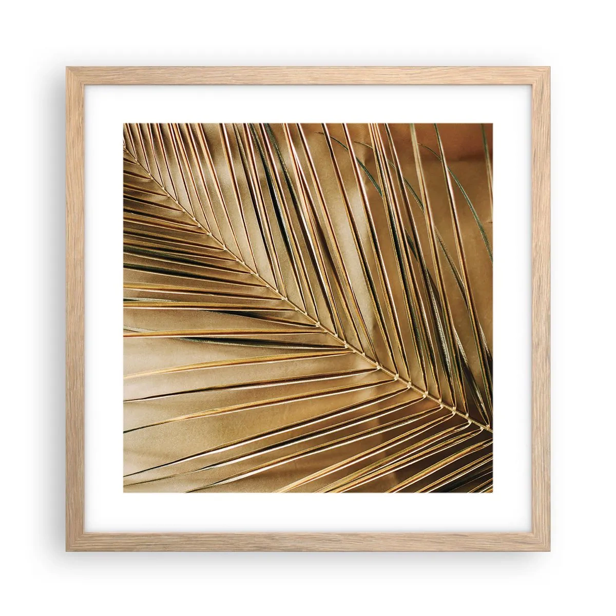 Poster in cornice rovere chiaro - Colonnato naturale - 40x40 cm