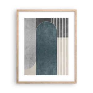 Poster in cornice rovere chiaro - Composizione orizzontale  - 40x50 cm