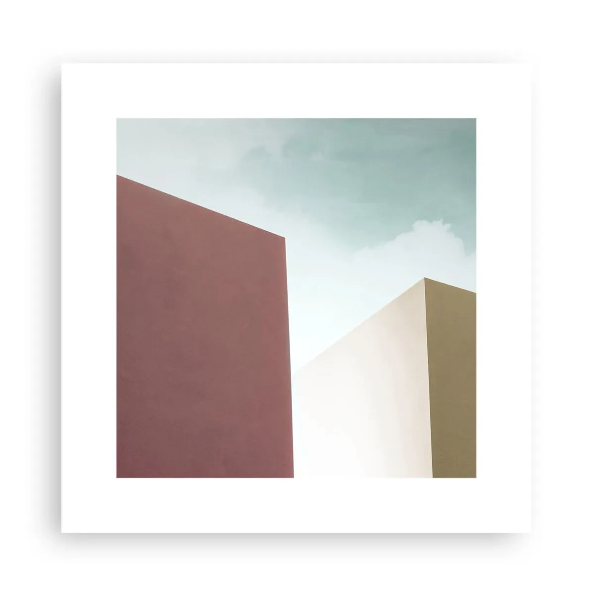 Poster - Geometria di un'estate assolata - 30x30 cm