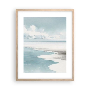 Poster in cornice rovere chiaro - Marea dolce - 40x50 cm