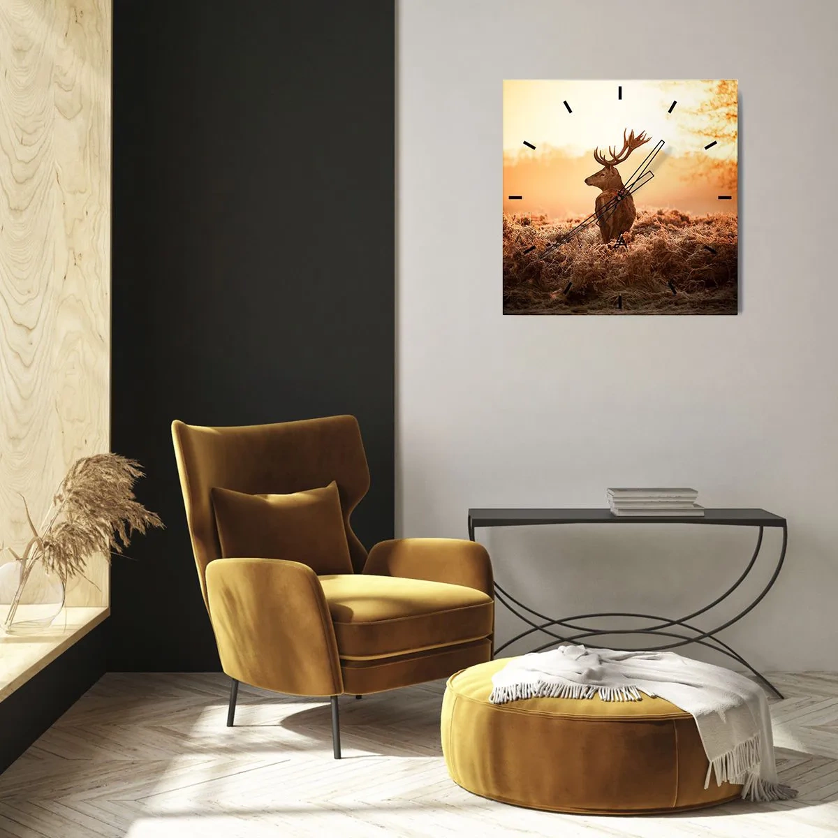 Orologio da parete - Orologio in Vetro - Il signore sulle sue terre - 40x40 cm