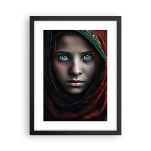 Poster in cornice nera - Principessa d'oriente - 30x40 cm