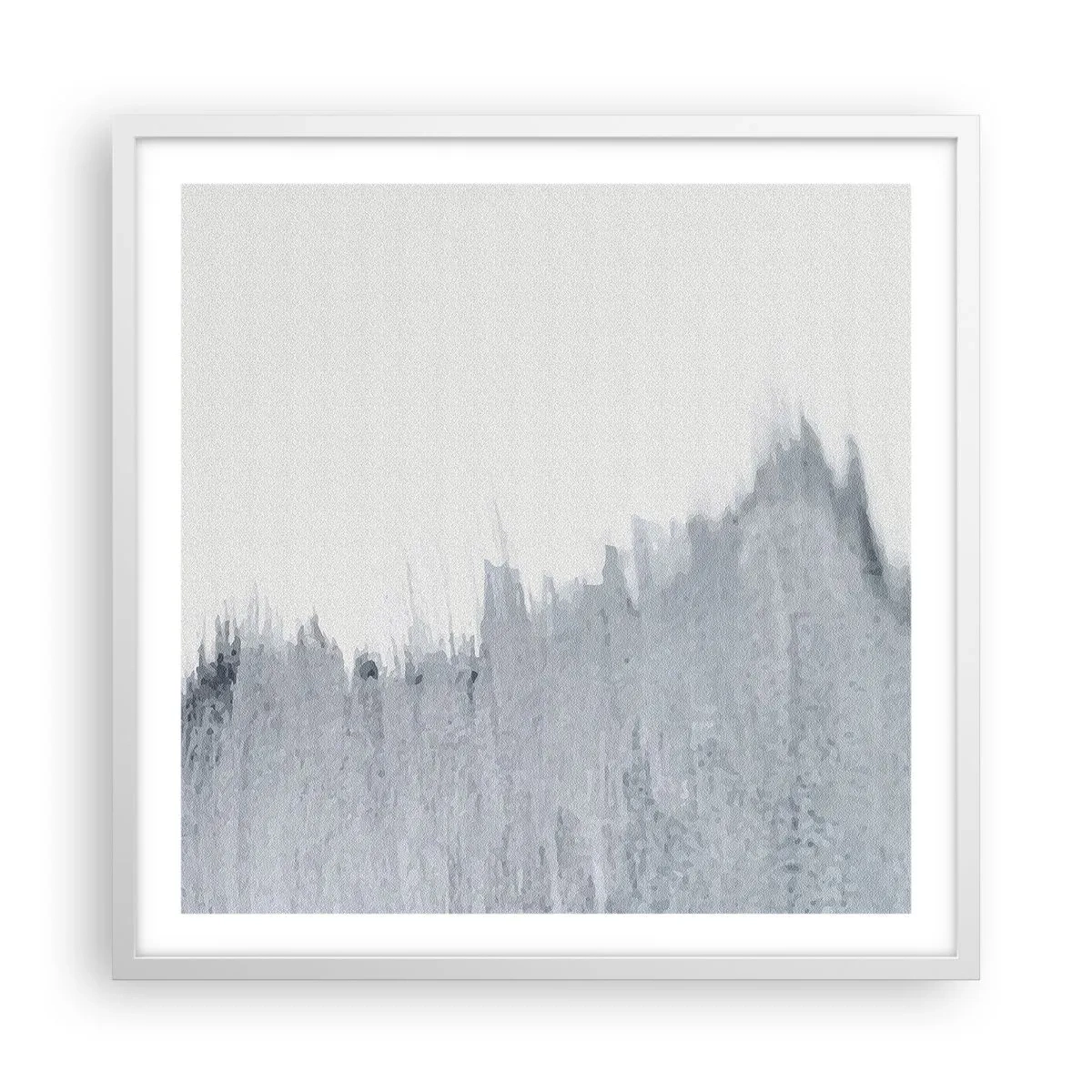 Poster in cornice bianca - Iscrizione misteriosa - 60x60 cm