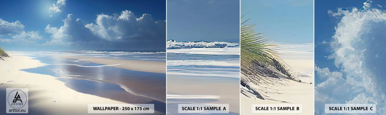 Campione Di Fotomurale Standard Eco - Vacanze in paradiso - Spiaggia, Oceano, Vacanze - 100x30 cm