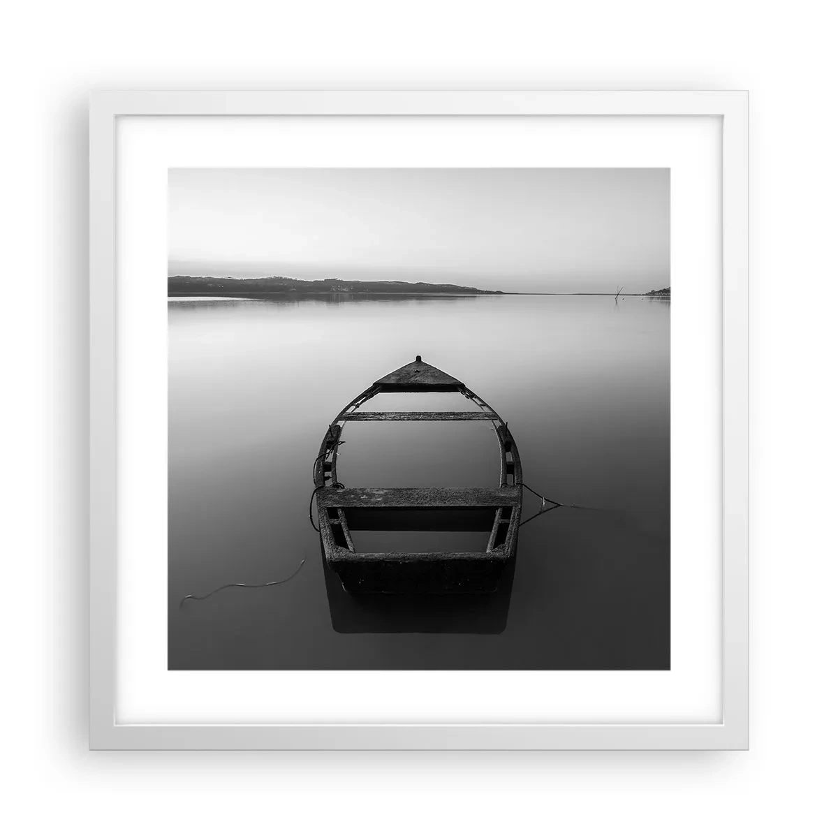 Poster in cornice bianca - Nostalgia e malinconia - 40x40 cm