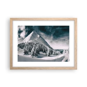 Poster in cornice rovere chiaro - Il paese della neve e del ghiaccio - 40x30 cm