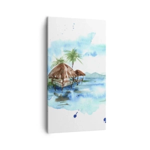 Quadro su tela - Stampe su Tela - Da qualche parte nel Pacifico - 45x80 cm