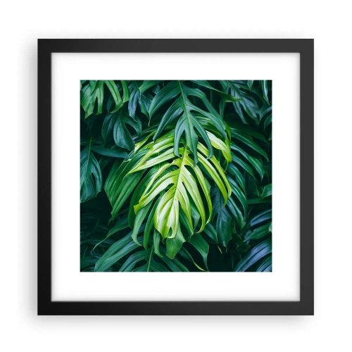 Poster in cornice nera - Immergersi nella freschezza - 30x30 cm