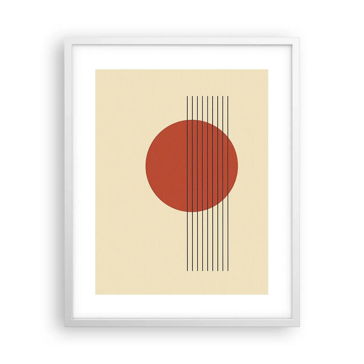 Poster in cornice bianca - Nel cerchio e oltre - 40x50 cm